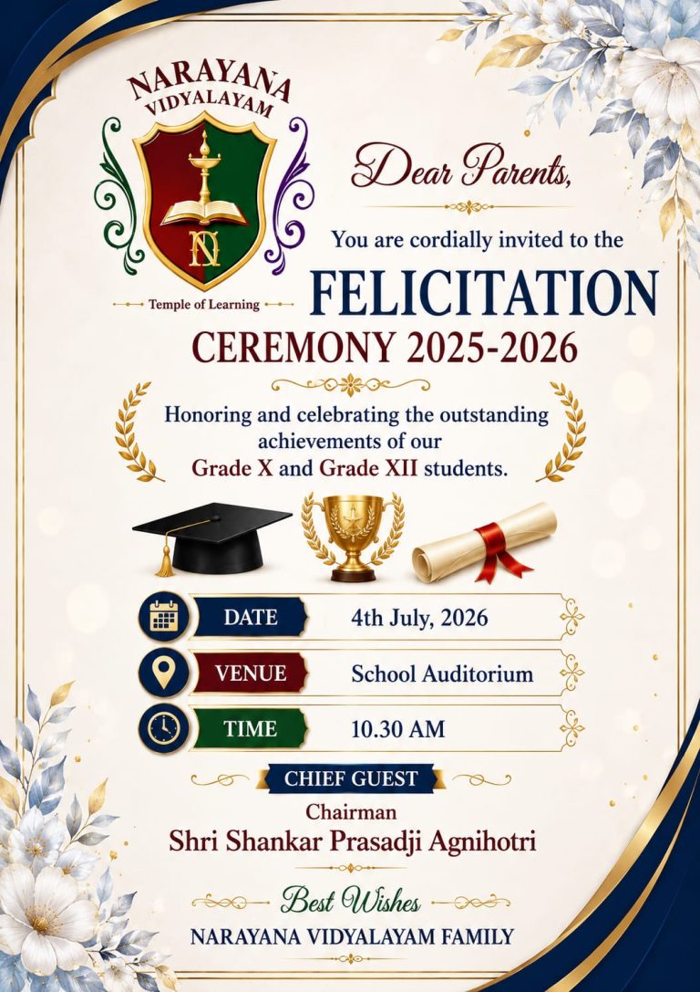 Invitation to the Felicitation Ceremony – Video